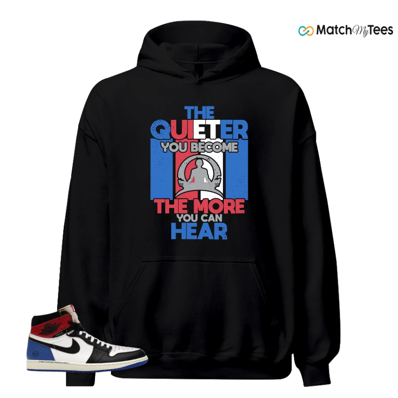 NIKE AIR JORDAN 1 RETRO HIGH OG SP FRAGMENT X UNION LA VARSITY RED SPORT ROYAL SNEAKER Matching Tees hoodie