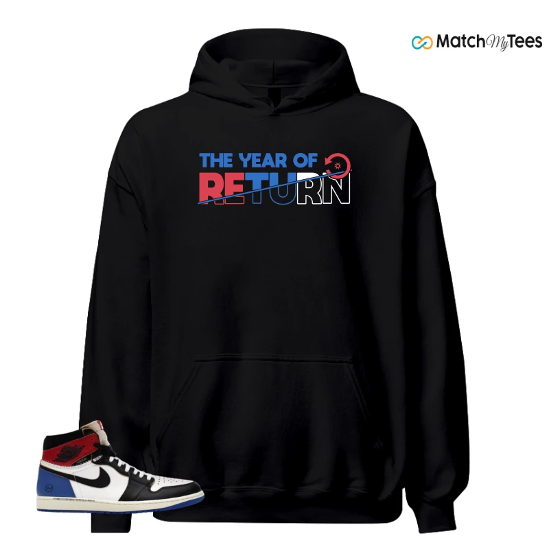 NIKE AIR JORDAN 1 RETRO HIGH OG SP FRAGMENT X UNION LA VARSITY RED SPORT ROYAL SNEAKER Matching Tees hoodie
