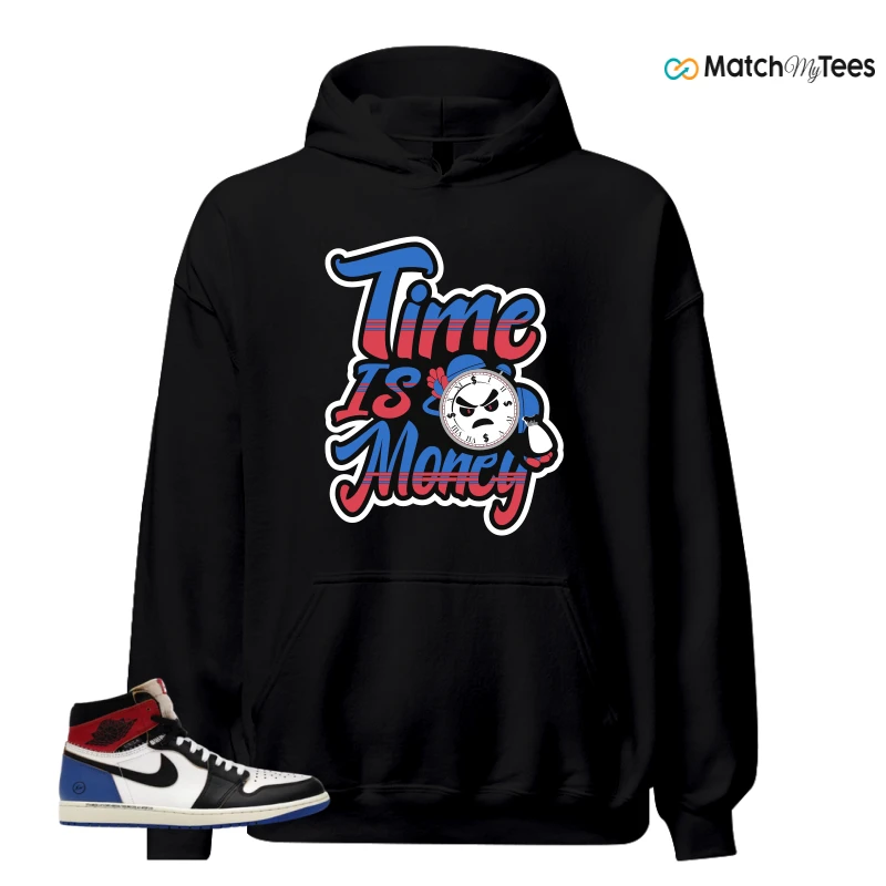 NIKE AIR JORDAN 1 RETRO HIGH OG SP FRAGMENT X UNION LA VARSITY RED SPORT ROYAL SNEAKER Matching Tees hoodie