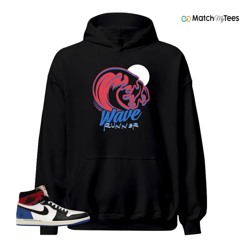 NIKE AIR JORDAN 1 RETRO HIGH OG SP FRAGMENT X UNION LA VARSITY RED SPORT ROYAL SNEAKER Matching Tees hoodie