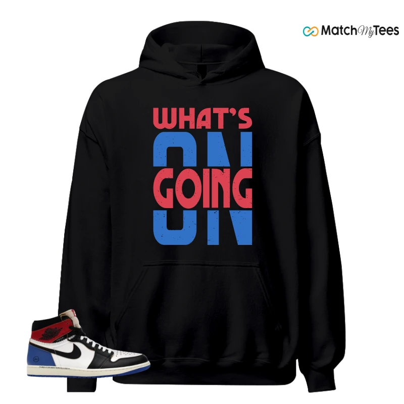 NIKE AIR JORDAN 1 RETRO HIGH OG SP FRAGMENT X UNION LA VARSITY RED SPORT ROYAL SNEAKER Matching Tees hoodie