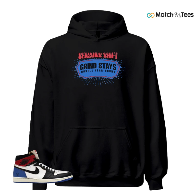 NIKE AIR JORDAN 1 RETRO HIGH OG SP FRAGMENT X UNION LA VARSITY RED SPORT ROYAL SNEAKER Matching Tees hoodie