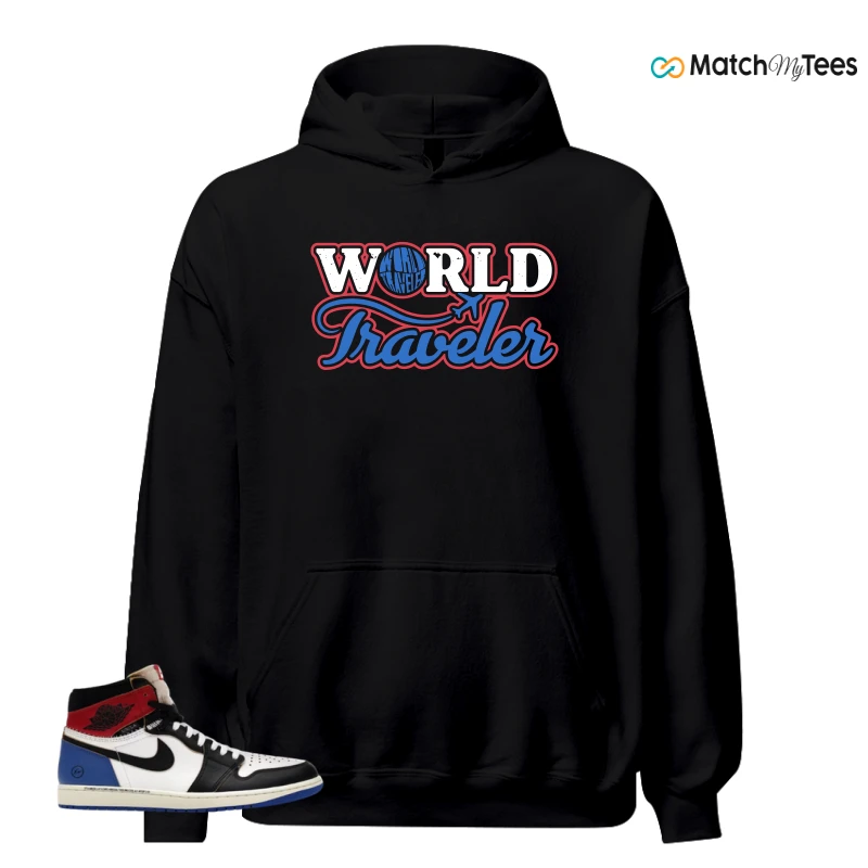 NIKE AIR JORDAN 1 RETRO HIGH OG SP FRAGMENT X UNION LA VARSITY RED SPORT ROYAL SNEAKER Matching Tees hoodie
