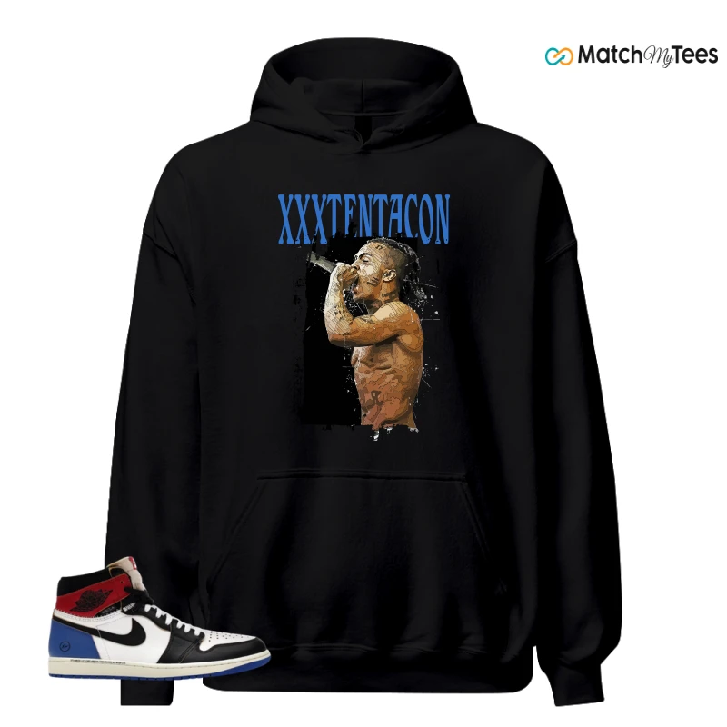 NIKE AIR JORDAN 1 RETRO HIGH OG SP FRAGMENT X UNION LA VARSITY RED SPORT ROYAL SNEAKER Matching Tees hoodie