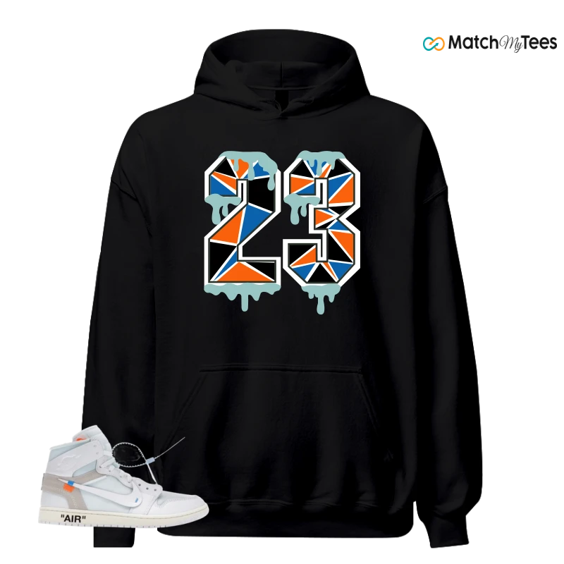 NIKE AIR JORDAN 1 RETRO HIGH VIRGIL ABLOH ARCHIVE ALASKA SNEAKER Matching Tees hoodie