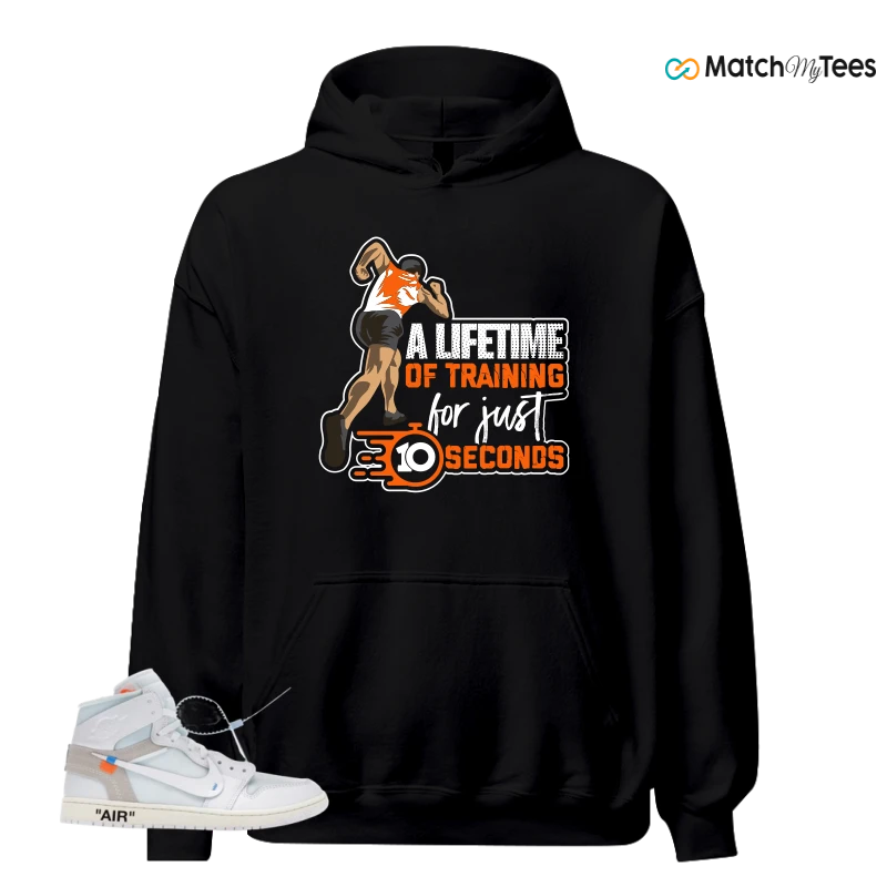 NIKE AIR JORDAN 1 RETRO HIGH VIRGIL ABLOH ARCHIVE ALASKA SNEAKER Matching Tees hoodie