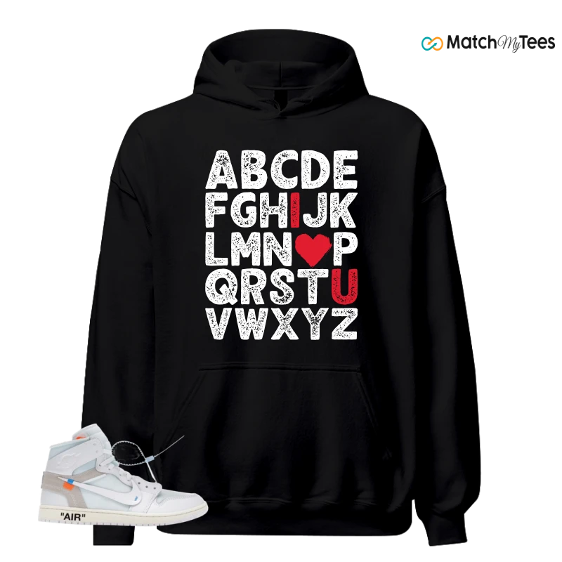 NIKE AIR JORDAN 1 RETRO HIGH VIRGIL ABLOH ARCHIVE ALASKA SNEAKER Matching Tees hoodie