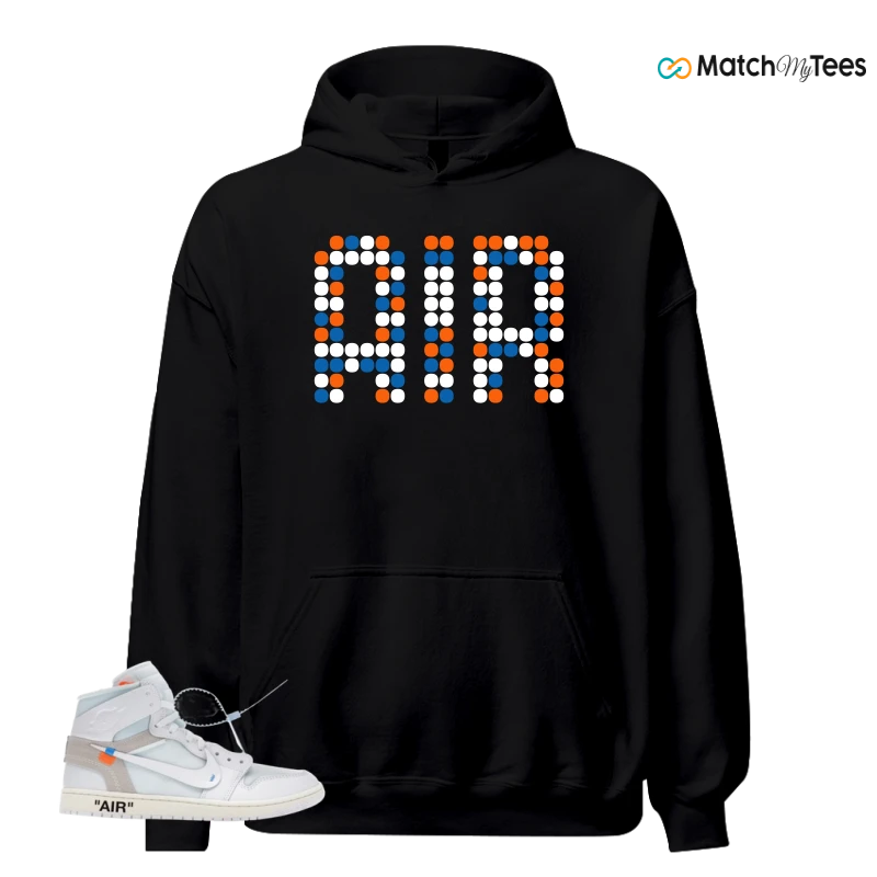 NIKE AIR JORDAN 1 RETRO HIGH VIRGIL ABLOH ARCHIVE ALASKA SNEAKER Matching Tees hoodie