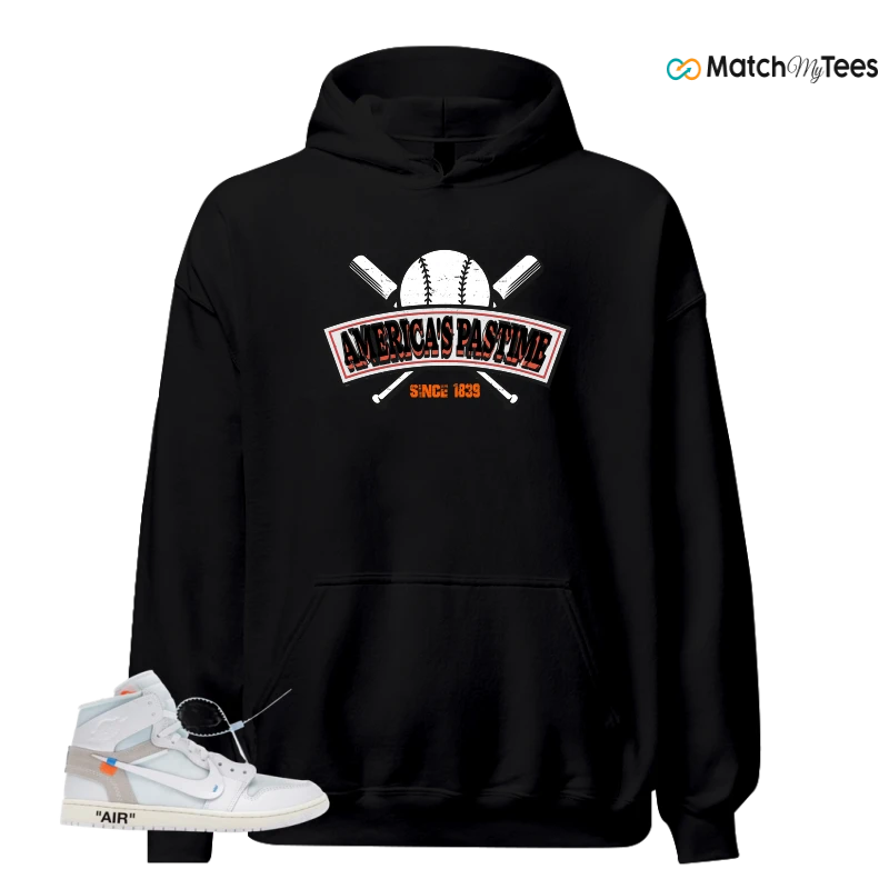 NIKE AIR JORDAN 1 RETRO HIGH VIRGIL ABLOH ARCHIVE ALASKA SNEAKER Matching Tees hoodie