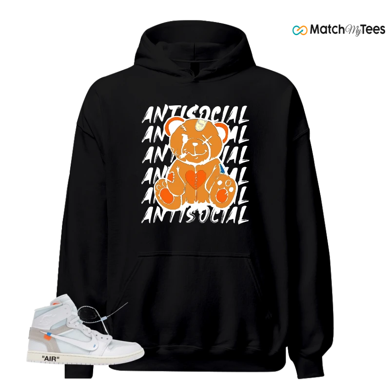 NIKE AIR JORDAN 1 RETRO HIGH VIRGIL ABLOH ARCHIVE ALASKA SNEAKER Matching Tees hoodie