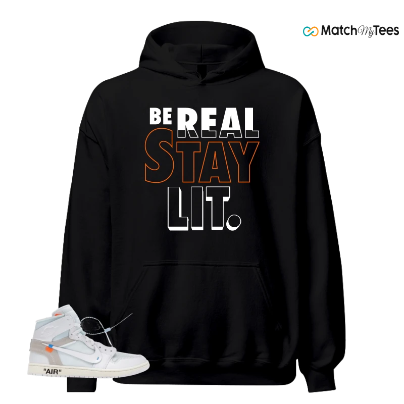 NIKE AIR JORDAN 1 RETRO HIGH VIRGIL ABLOH ARCHIVE ALASKA SNEAKER Matching Tees hoodie