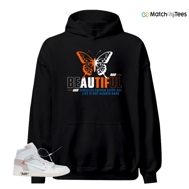 NIKE AIR JORDAN 1 RETRO HIGH VIRGIL ABLOH ARCHIVE ALASKA SNEAKER Matching Tees hoodie