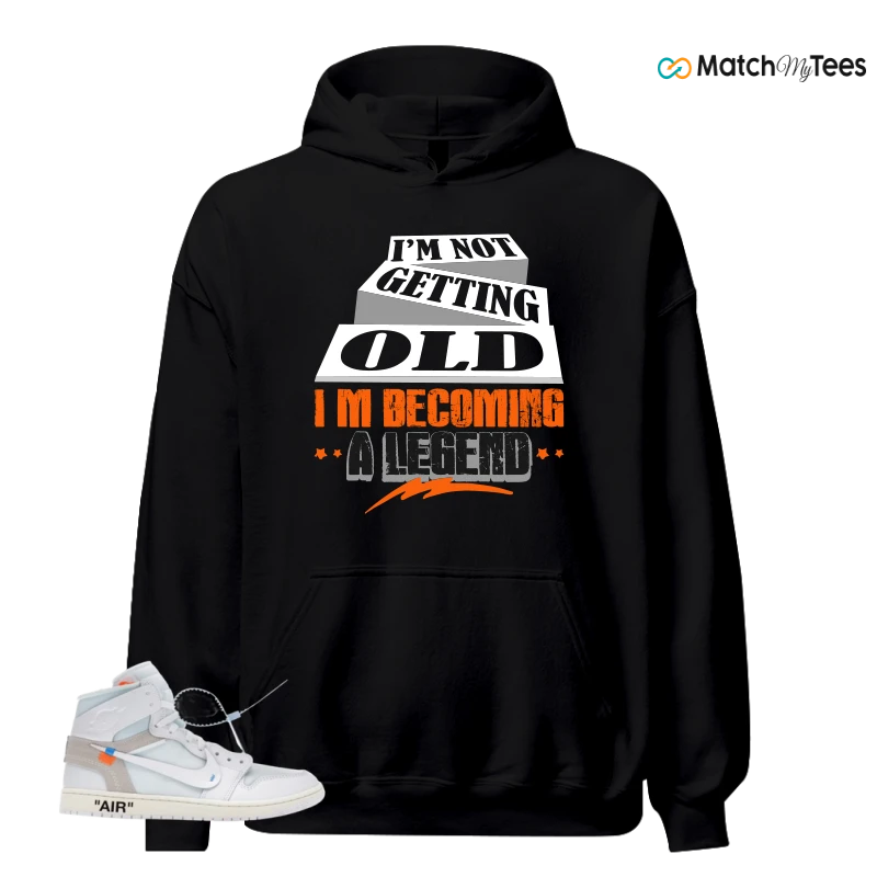 NIKE AIR JORDAN 1 RETRO HIGH VIRGIL ABLOH ARCHIVE ALASKA SNEAKER Matching Tees hoodie