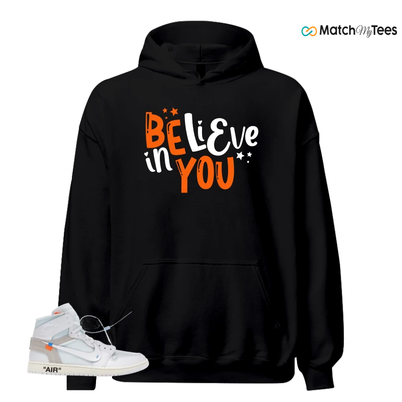 NIKE AIR JORDAN 1 RETRO HIGH VIRGIL ABLOH ARCHIVE ALASKA SNEAKER Matching Tees hoodie