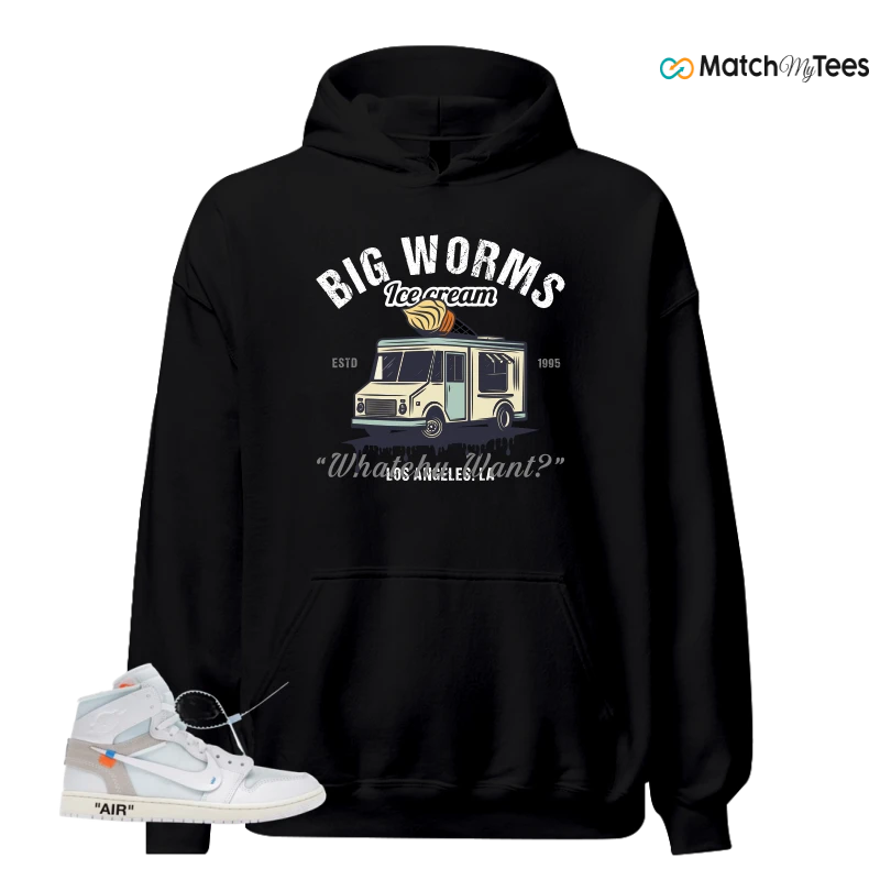 NIKE AIR JORDAN 1 RETRO HIGH VIRGIL ABLOH ARCHIVE ALASKA SNEAKER Matching Tees hoodie