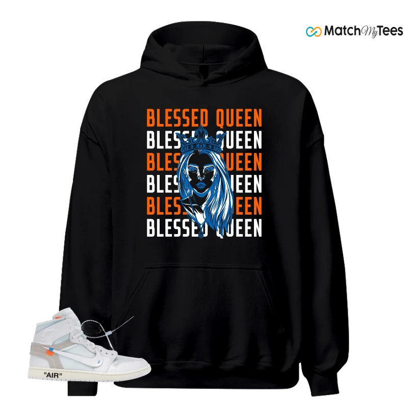 NIKE AIR JORDAN 1 RETRO HIGH VIRGIL ABLOH ARCHIVE ALASKA SNEAKER Matching Tees hoodie