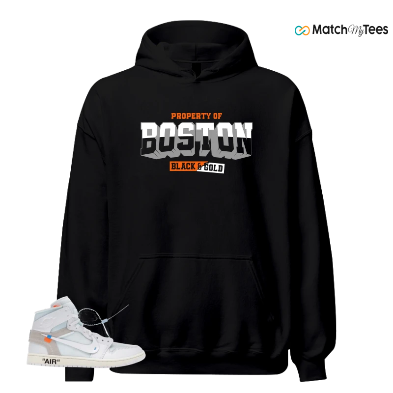 NIKE AIR JORDAN 1 RETRO HIGH VIRGIL ABLOH ARCHIVE ALASKA SNEAKER Matching Tees hoodie