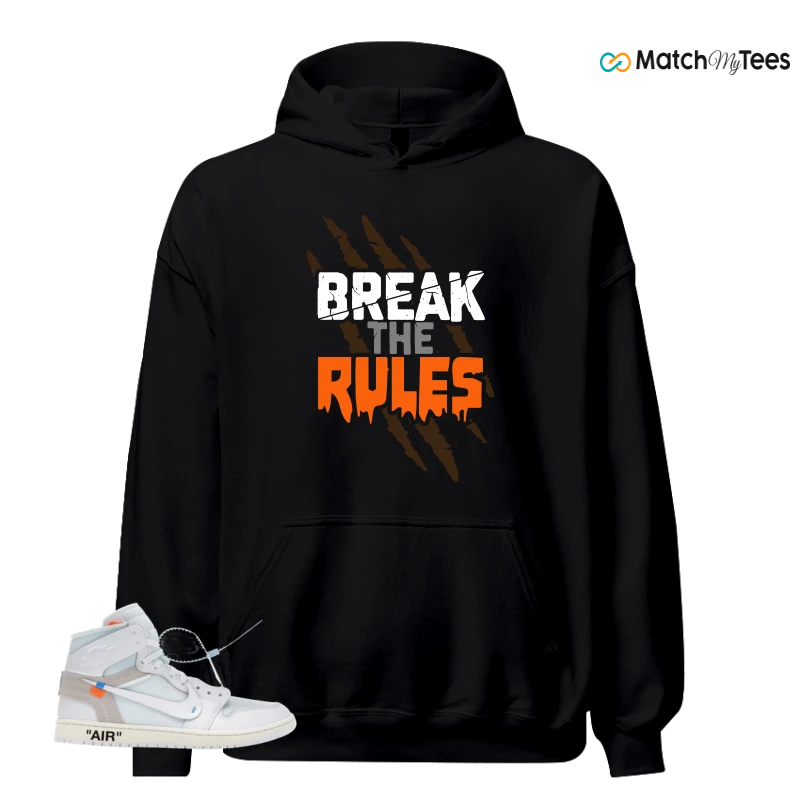NIKE AIR JORDAN 1 RETRO HIGH VIRGIL ABLOH ARCHIVE ALASKA SNEAKER Matching Tees hoodie