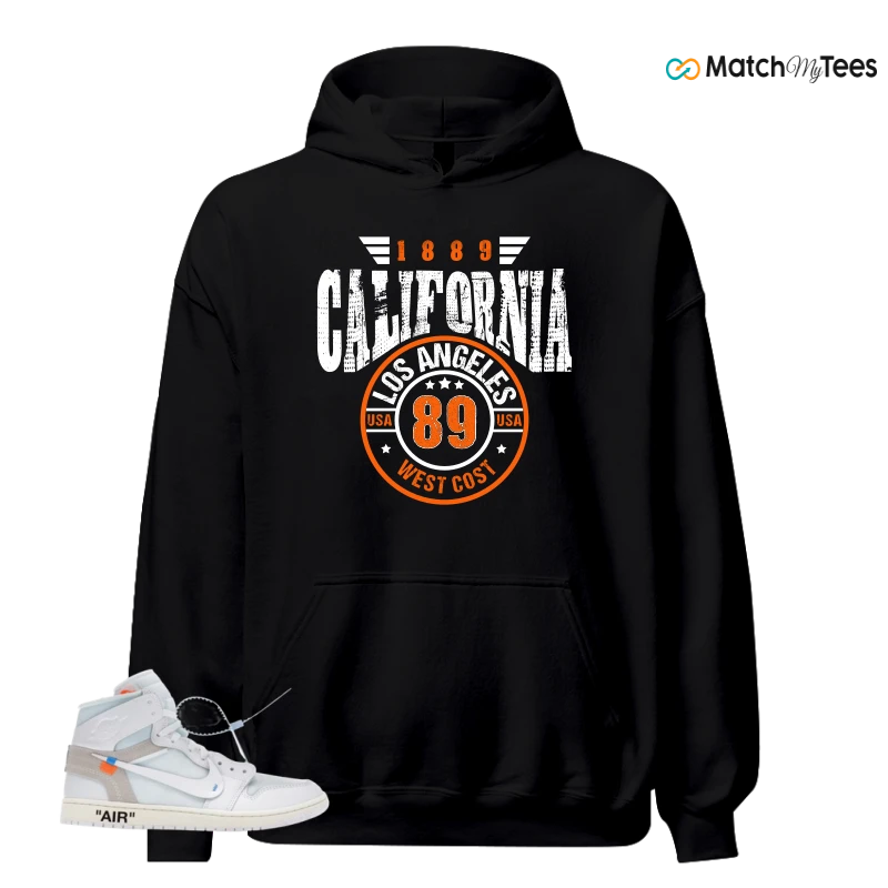 NIKE AIR JORDAN 1 RETRO HIGH VIRGIL ABLOH ARCHIVE ALASKA SNEAKER Matching Tees hoodie