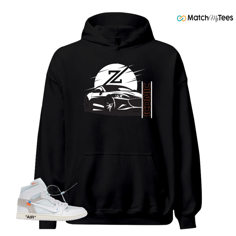 NIKE AIR JORDAN 1 RETRO HIGH VIRGIL ABLOH ARCHIVE ALASKA SNEAKER Matching Tees hoodie