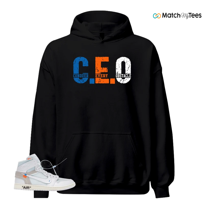 NIKE AIR JORDAN 1 RETRO HIGH VIRGIL ABLOH ARCHIVE ALASKA SNEAKER Matching Tees hoodie