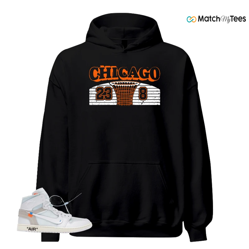 NIKE AIR JORDAN 1 RETRO HIGH VIRGIL ABLOH ARCHIVE ALASKA SNEAKER Matching Tees hoodie