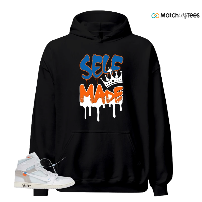 NIKE AIR JORDAN 1 RETRO HIGH VIRGIL ABLOH ARCHIVE ALASKA SNEAKER Matching Tees hoodie