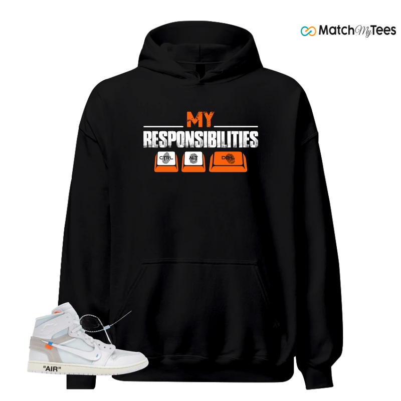 NIKE AIR JORDAN 1 RETRO HIGH VIRGIL ABLOH ARCHIVE ALASKA SNEAKER Matching Tees hoodie