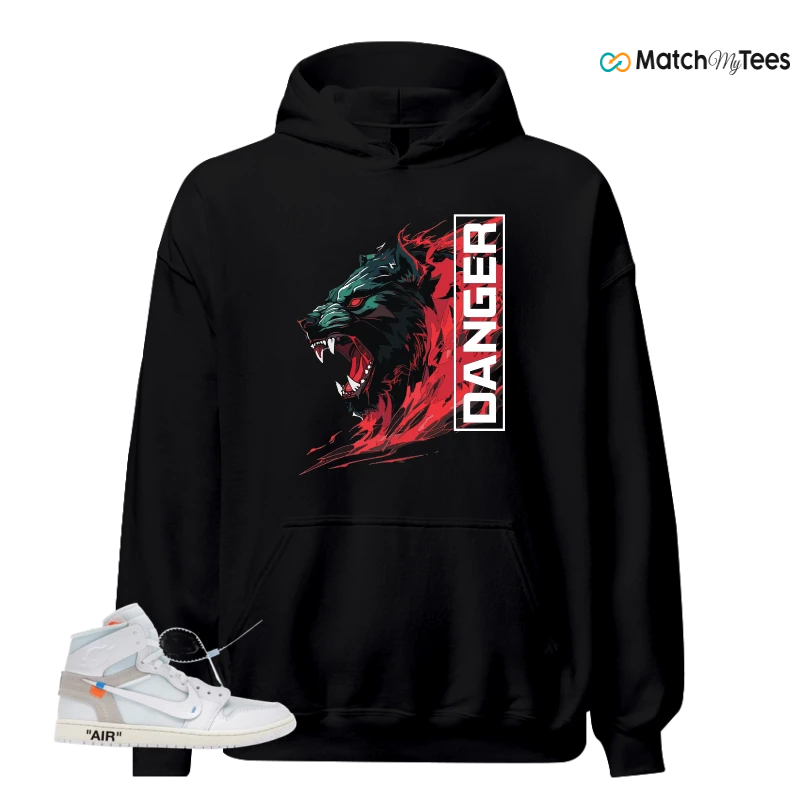 NIKE AIR JORDAN 1 RETRO HIGH VIRGIL ABLOH ARCHIVE ALASKA SNEAKER Matching Tees hoodie