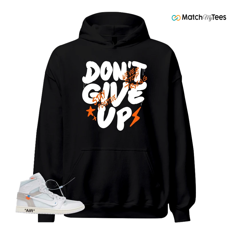 NIKE AIR JORDAN 1 RETRO HIGH VIRGIL ABLOH ARCHIVE ALASKA SNEAKER Matching Tees hoodie