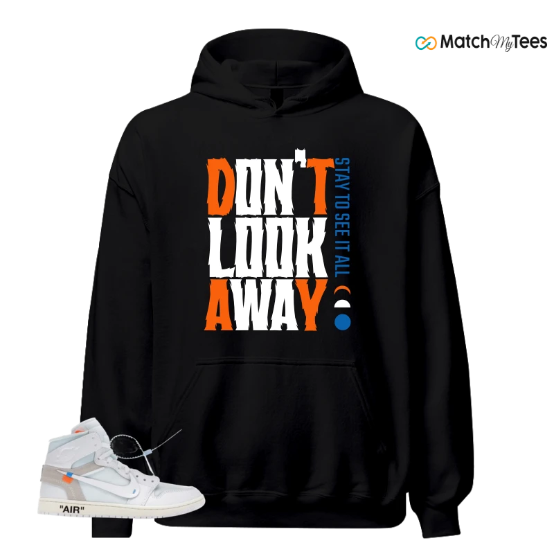 NIKE AIR JORDAN 1 RETRO HIGH VIRGIL ABLOH ARCHIVE ALASKA SNEAKER Matching Tees hoodie