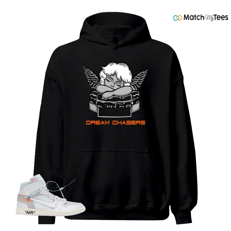 NIKE AIR JORDAN 1 RETRO HIGH VIRGIL ABLOH ARCHIVE ALASKA SNEAKER Matching Tees hoodie