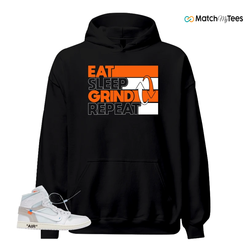 NIKE AIR JORDAN 1 RETRO HIGH VIRGIL ABLOH ARCHIVE ALASKA SNEAKER Matching Tees hoodie