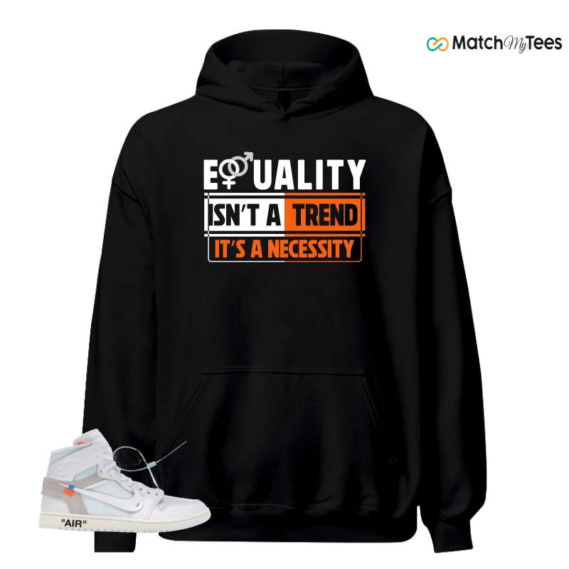 NIKE AIR JORDAN 1 RETRO HIGH VIRGIL ABLOH ARCHIVE ALASKA SNEAKER Matching Tees hoodie