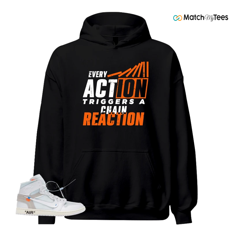 NIKE AIR JORDAN 1 RETRO HIGH VIRGIL ABLOH ARCHIVE ALASKA SNEAKER Matching Tees hoodie
