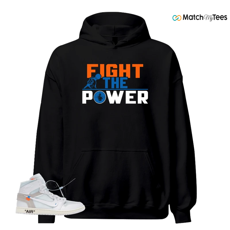 NIKE AIR JORDAN 1 RETRO HIGH VIRGIL ABLOH ARCHIVE ALASKA SNEAKER Matching Tees hoodie