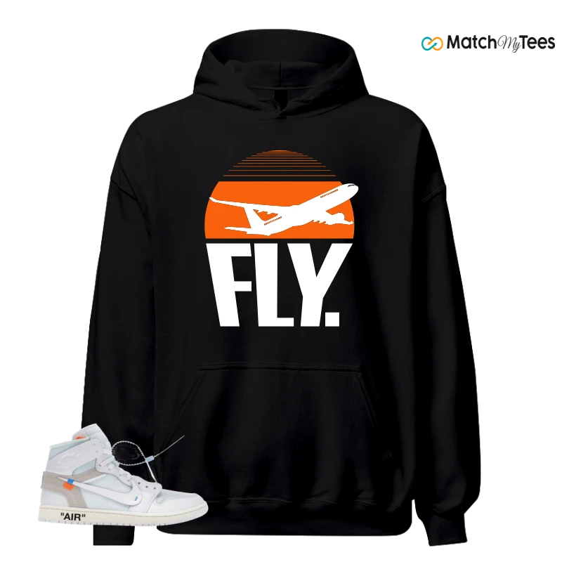 NIKE AIR JORDAN 1 RETRO HIGH VIRGIL ABLOH ARCHIVE ALASKA SNEAKER Matching Tees hoodie