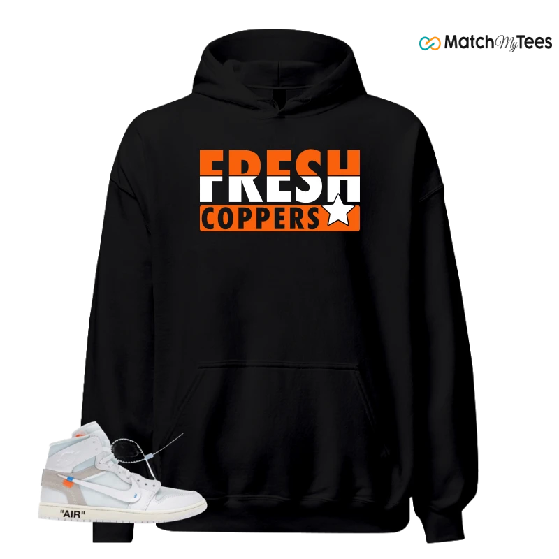 NIKE AIR JORDAN 1 RETRO HIGH VIRGIL ABLOH ARCHIVE ALASKA SNEAKER Matching Tees hoodie