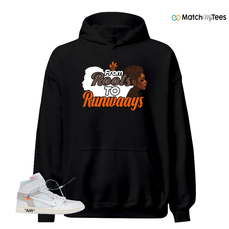 NIKE AIR JORDAN 1 RETRO HIGH VIRGIL ABLOH ARCHIVE ALASKA SNEAKER Matching Tees hoodie