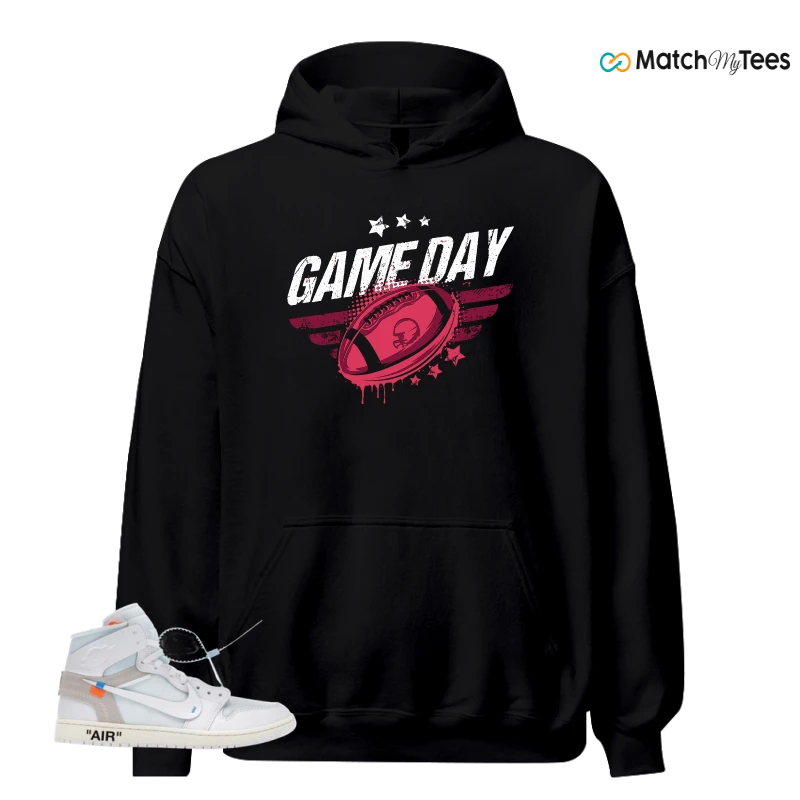 NIKE AIR JORDAN 1 RETRO HIGH VIRGIL ABLOH ARCHIVE ALASKA SNEAKER Matching Tees hoodie