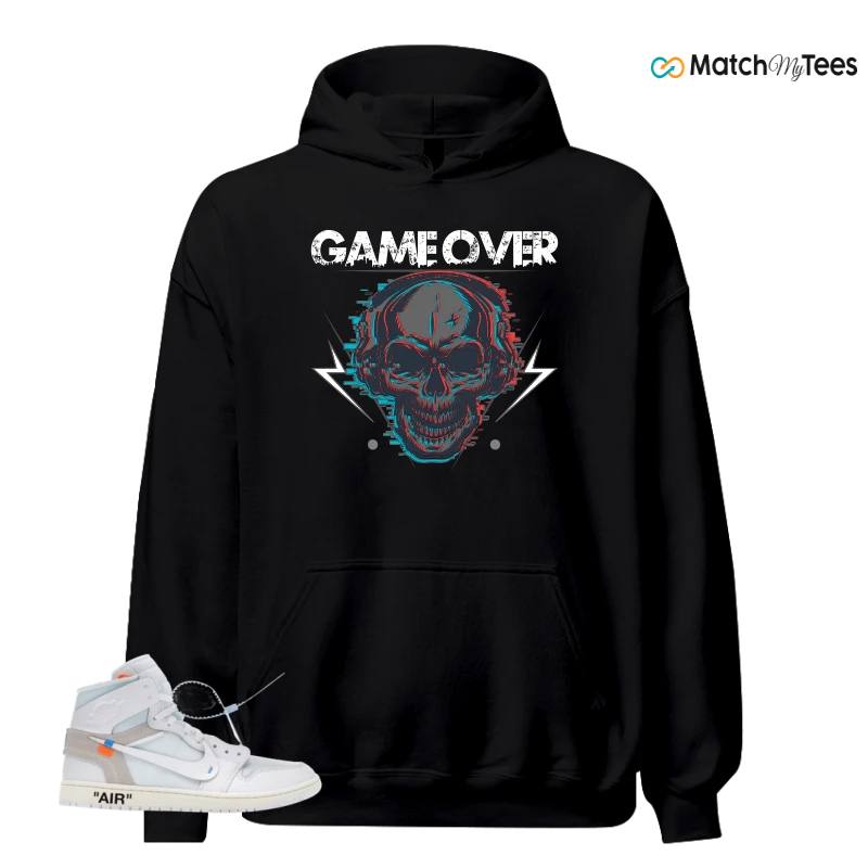 NIKE AIR JORDAN 1 RETRO HIGH VIRGIL ABLOH ARCHIVE ALASKA SNEAKER Matching Tees hoodie