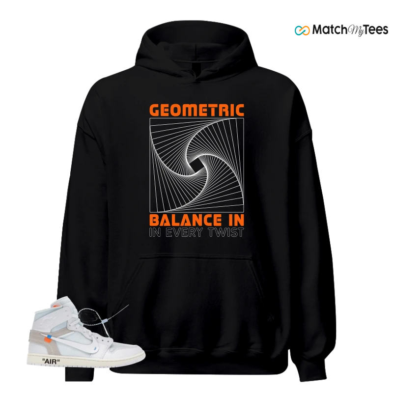 NIKE AIR JORDAN 1 RETRO HIGH VIRGIL ABLOH ARCHIVE ALASKA SNEAKER Matching Tees hoodie