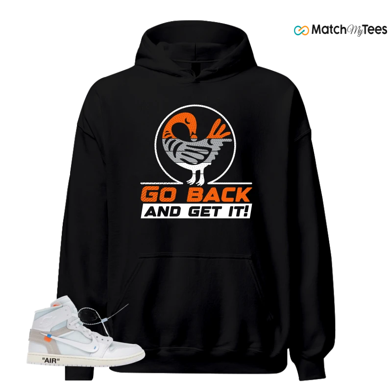 NIKE AIR JORDAN 1 RETRO HIGH VIRGIL ABLOH ARCHIVE ALASKA SNEAKER Matching Tees hoodie