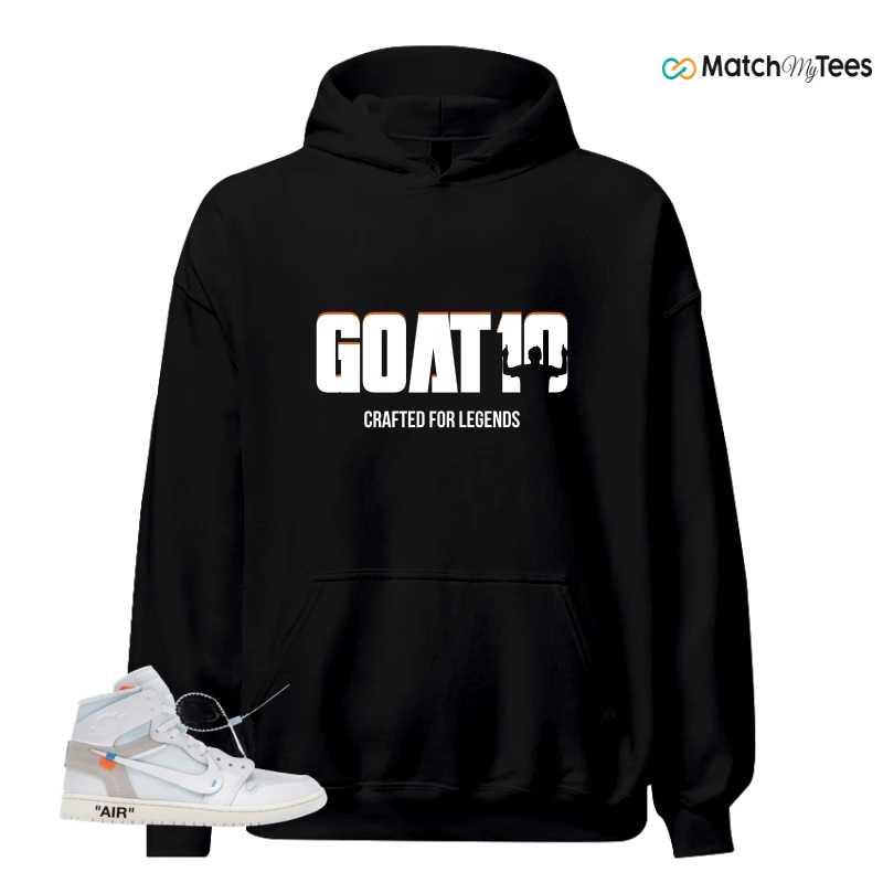 NIKE AIR JORDAN 1 RETRO HIGH VIRGIL ABLOH ARCHIVE ALASKA SNEAKER Matching Tees hoodie