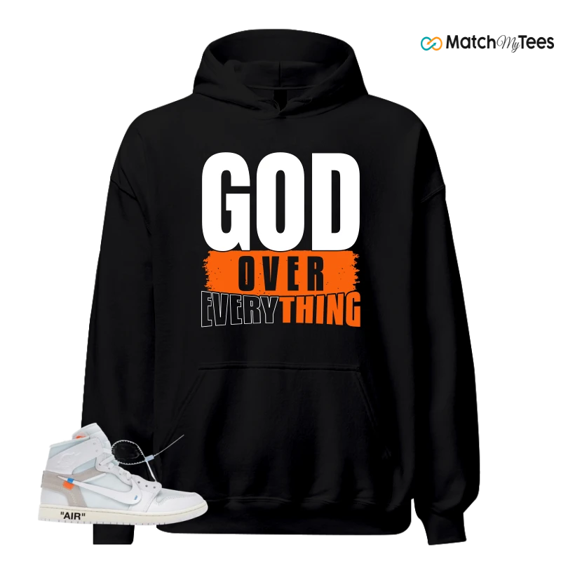 NIKE AIR JORDAN 1 RETRO HIGH VIRGIL ABLOH ARCHIVE ALASKA SNEAKER Matching Tees hoodie