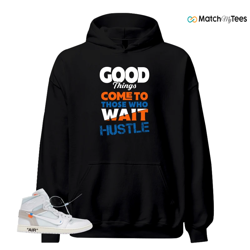 NIKE AIR JORDAN 1 RETRO HIGH VIRGIL ABLOH ARCHIVE ALASKA SNEAKER Matching Tees hoodie