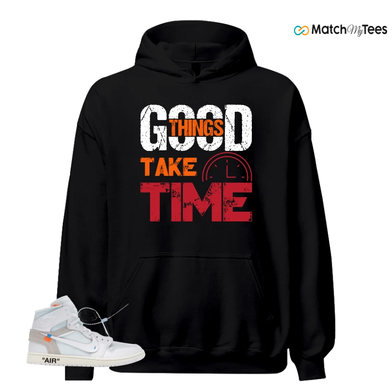 NIKE AIR JORDAN 1 RETRO HIGH VIRGIL ABLOH ARCHIVE ALASKA SNEAKER Matching Tees hoodie