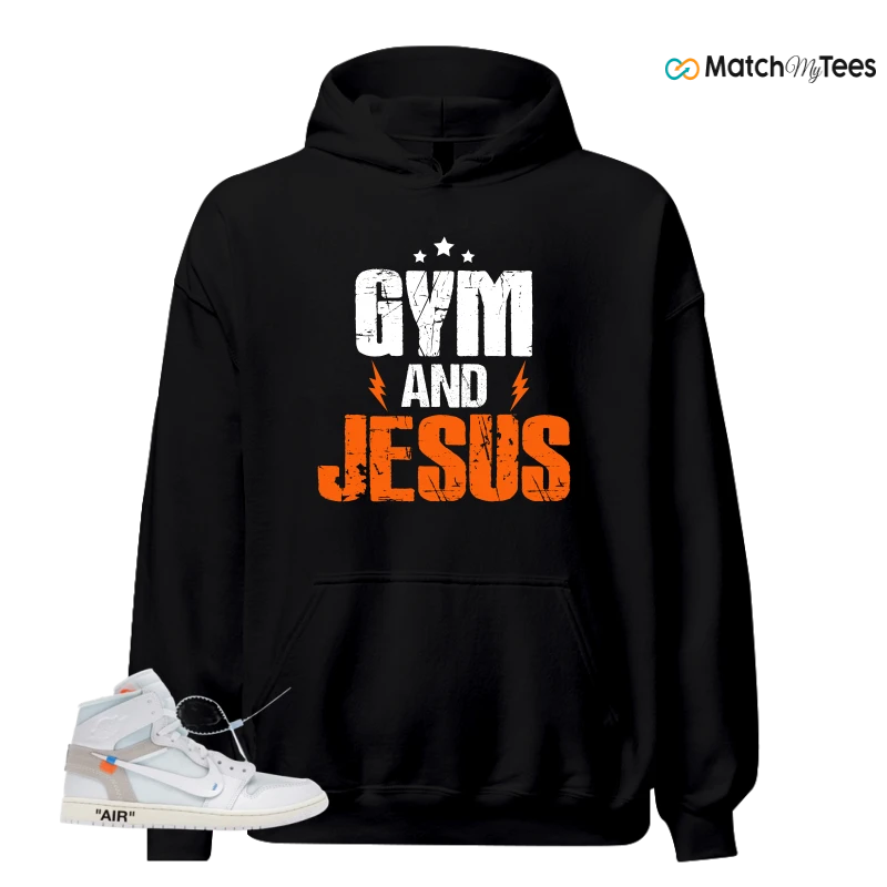 NIKE AIR JORDAN 1 RETRO HIGH VIRGIL ABLOH ARCHIVE ALASKA SNEAKER Matching Tees hoodie