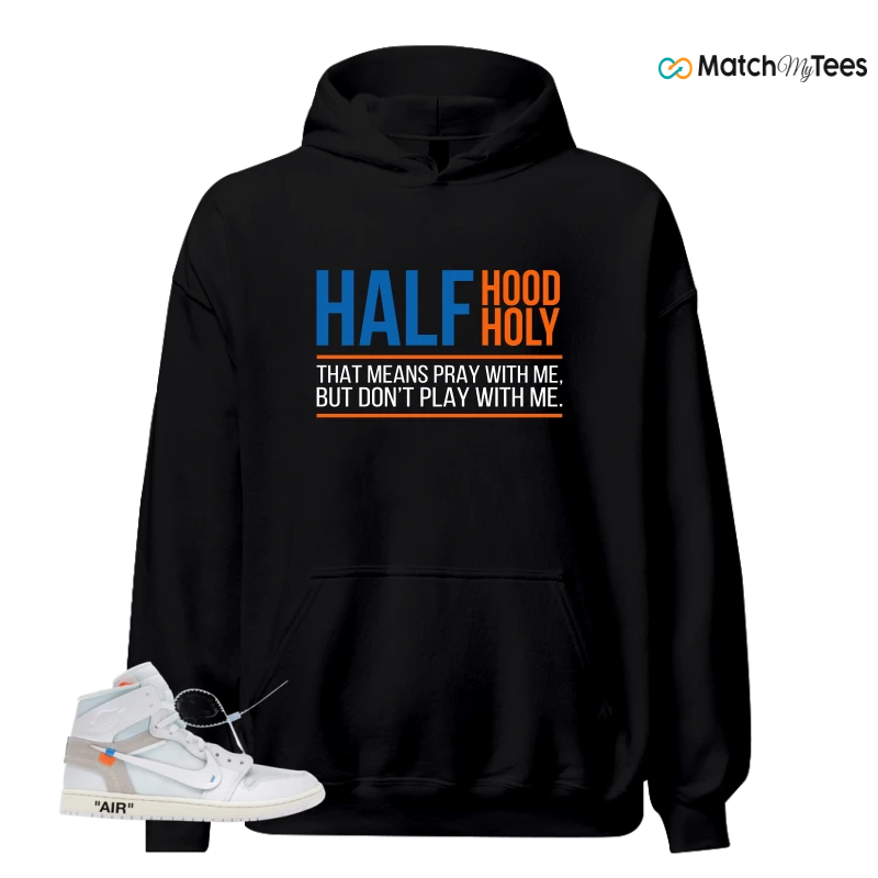 NIKE AIR JORDAN 1 RETRO HIGH VIRGIL ABLOH ARCHIVE ALASKA SNEAKER Matching Tees hoodie