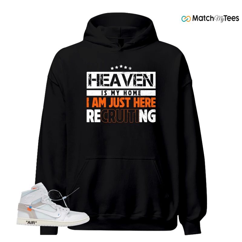 NIKE AIR JORDAN 1 RETRO HIGH VIRGIL ABLOH ARCHIVE ALASKA SNEAKER Matching Tees hoodie